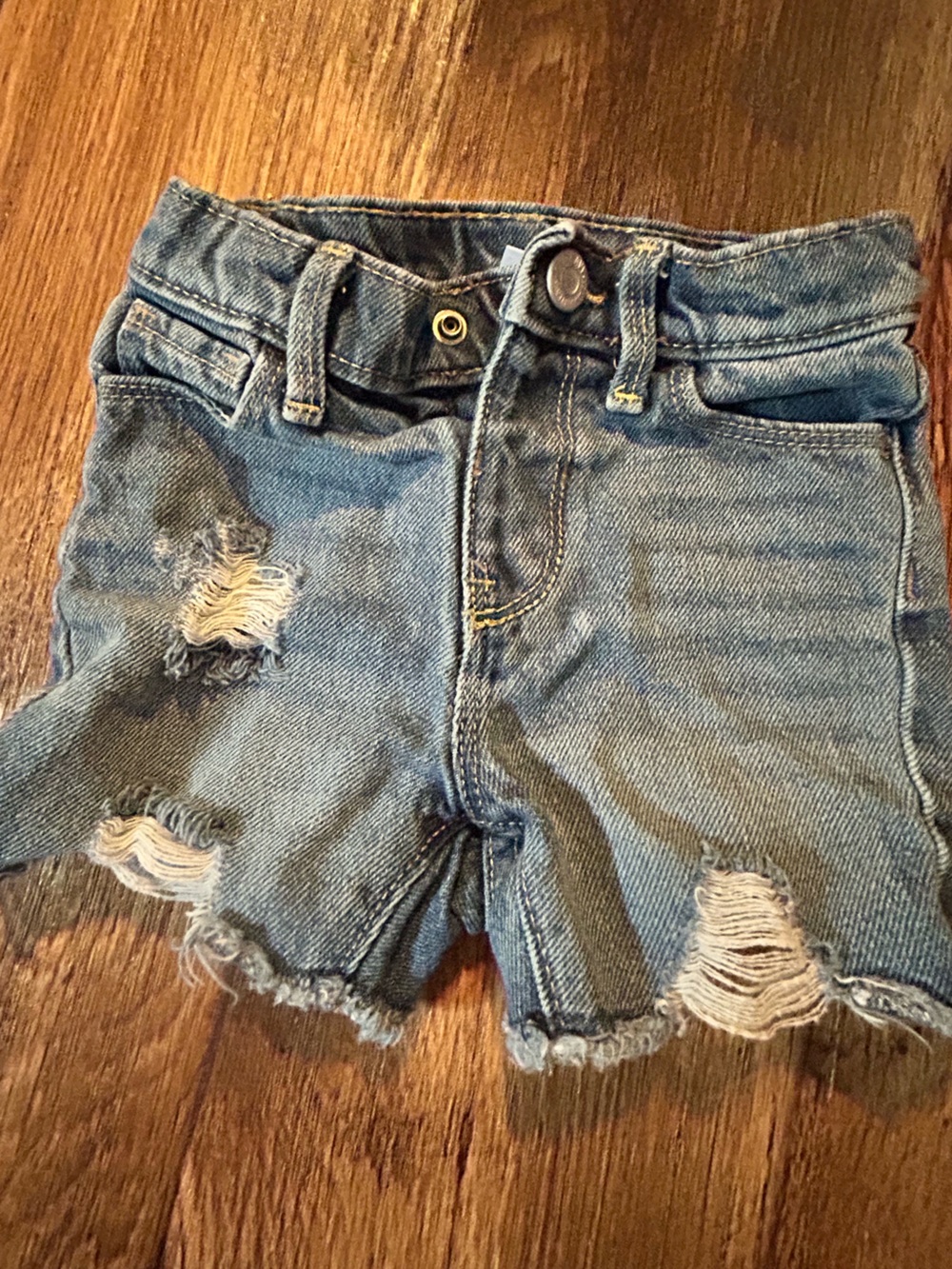 Old Navy Distressed Light Blue Denim Shorts